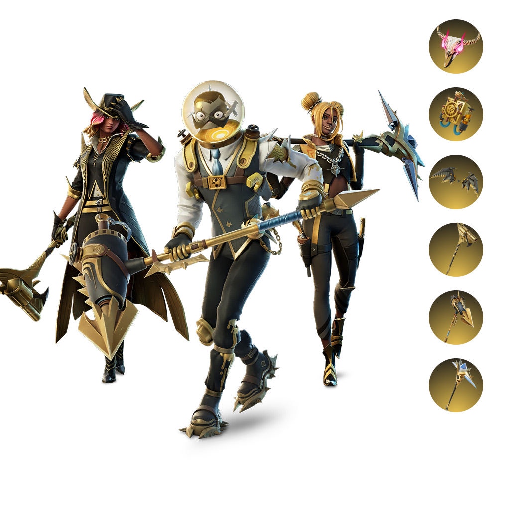 Gold fortnite bundle hot sale