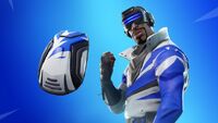 The promo image for the Blue Striker and Blue Shift back bling that came bundled with Playstation Plus Celebration Pack #2