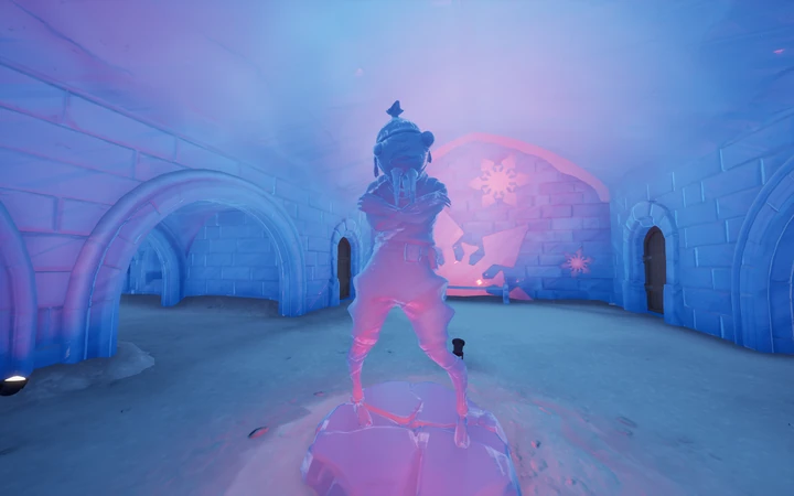 Frozen Fishstick Statue.