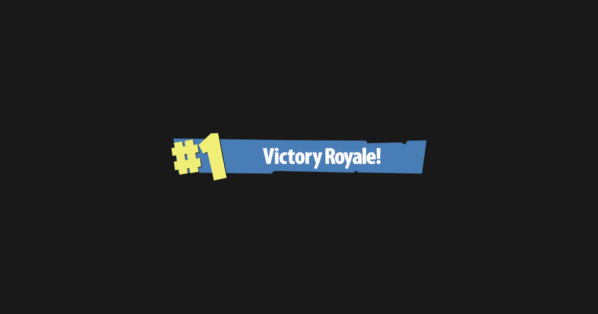 Junior's Fortnite Victory Royale Gold Script Graphic Tee Black Medium 