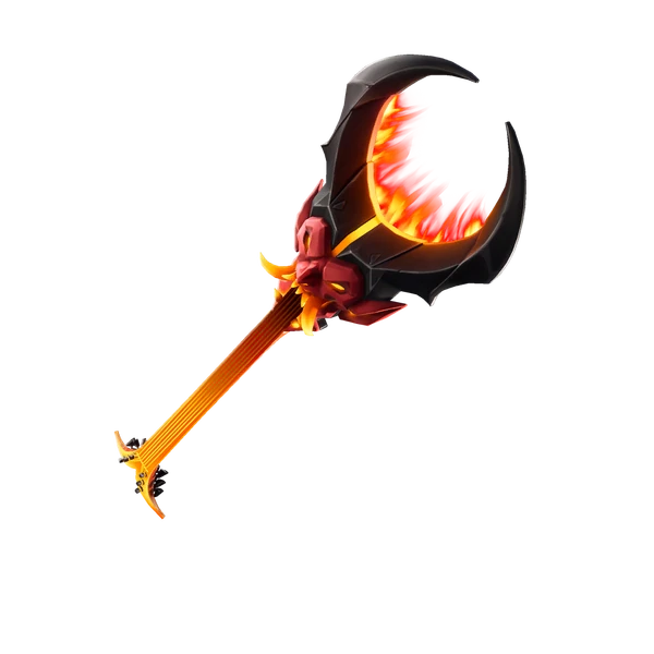 Image of Burning Axe used when it is featured in the Item Shop