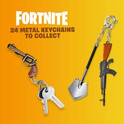 PMI Fortnite Metal Keychain Battle Royale Collection 3 6 Inch 6 Pack Series D Fortnite Wiki
