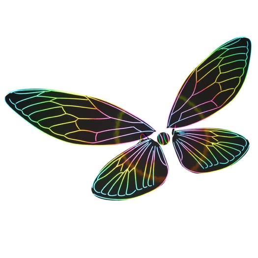 Image of Glow Wings used when it is featured in the Item Shop.