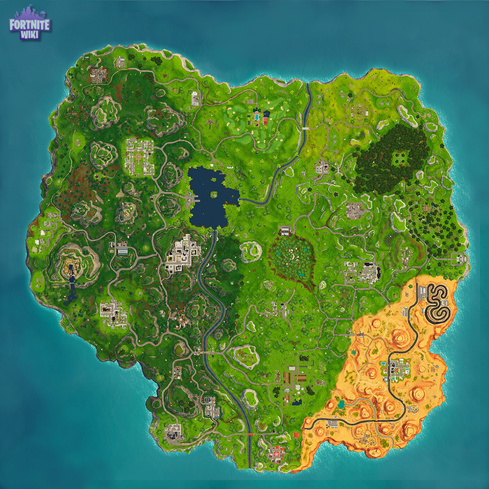 Season Five Week 4 Fortnite Map Challegen Season 5 Week 4 Challenges Fortnite Wiki