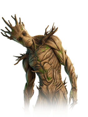 Image of Groot used on the Official Fortnite Website.[1]