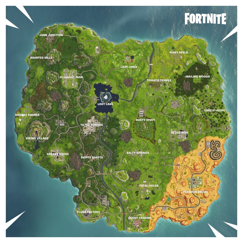 Evolution of Fortnite Map (Chapter 1 Season 1 - Chapter 2 Season 4