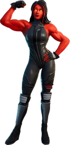 Image of She-Hulk Crimson Jennifer Walters.