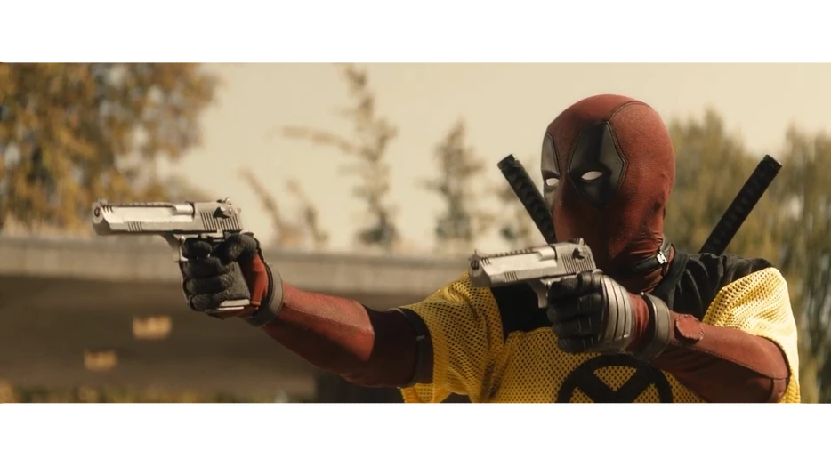 Deadpool's Hand Cannons as seen in Deadpool 2.
