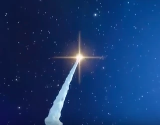 The Rocket as it launched into the atmosphere.