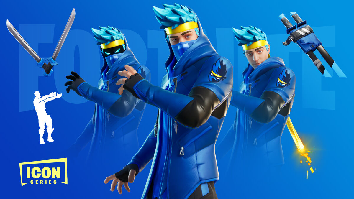 Ninja Fortnite Blue Costume Jacket