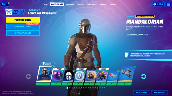 Chapter 2 Season 5 Fortnite Battle Pass Battle Pass Chapter 2 Season 5 Fortnite Wiki