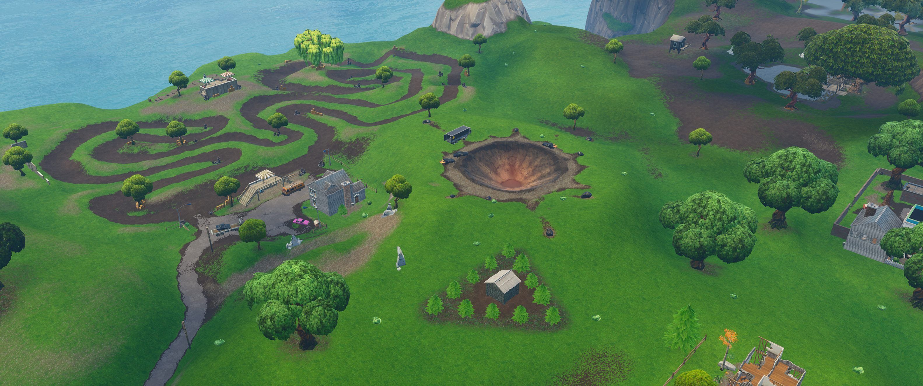 Dirt Race Track Fortnite Race Track Poi Fortnite Wiki