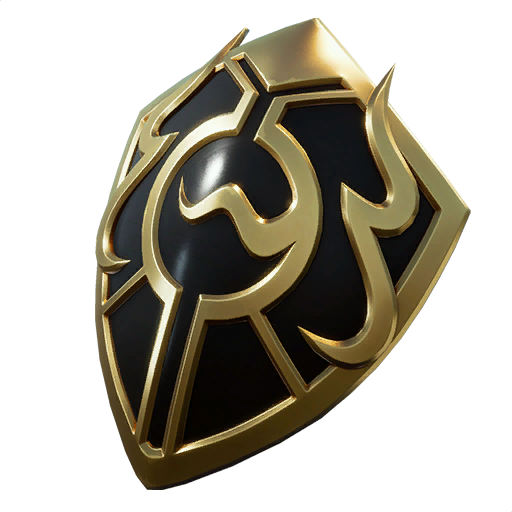 Black And Gold Shield Fortnite Insignia Back Bling Fortnite Wiki