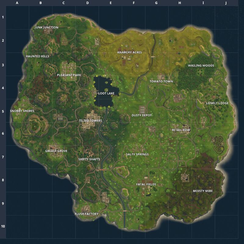 Battle Royale Map History Fortnite Wiki