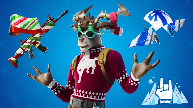 Promotional Image for Dolph, Merry Stripe and Winter Wrapper during Winterfest in the News tab.