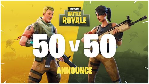 Fortnite Loot 50 V 50 Battle Royale Limited Time Modes Fortnite Wiki