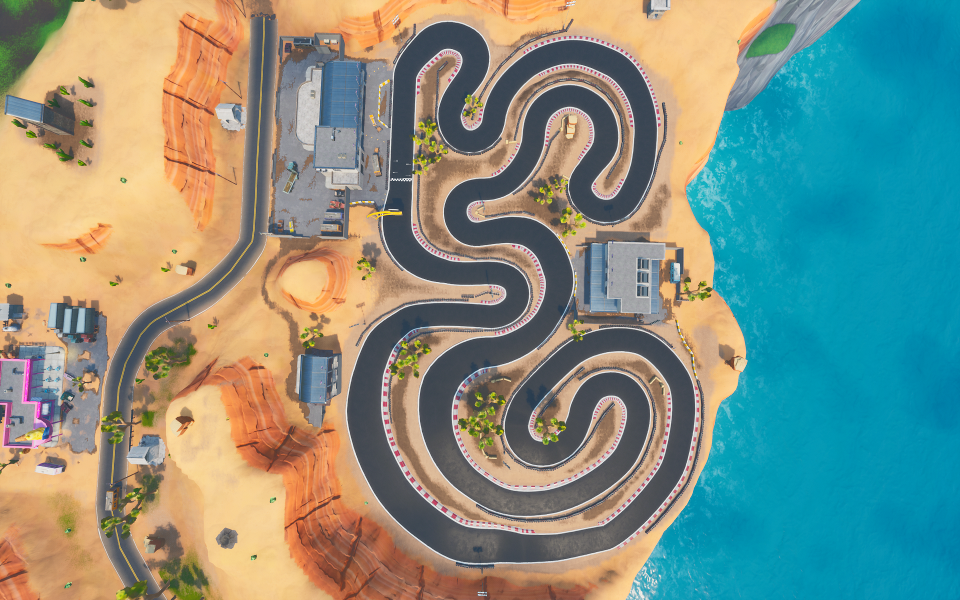 How To Place Track Fortnite Race Track Poi Fortnite Wiki