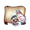 Night Fox Mask Diagram Piece