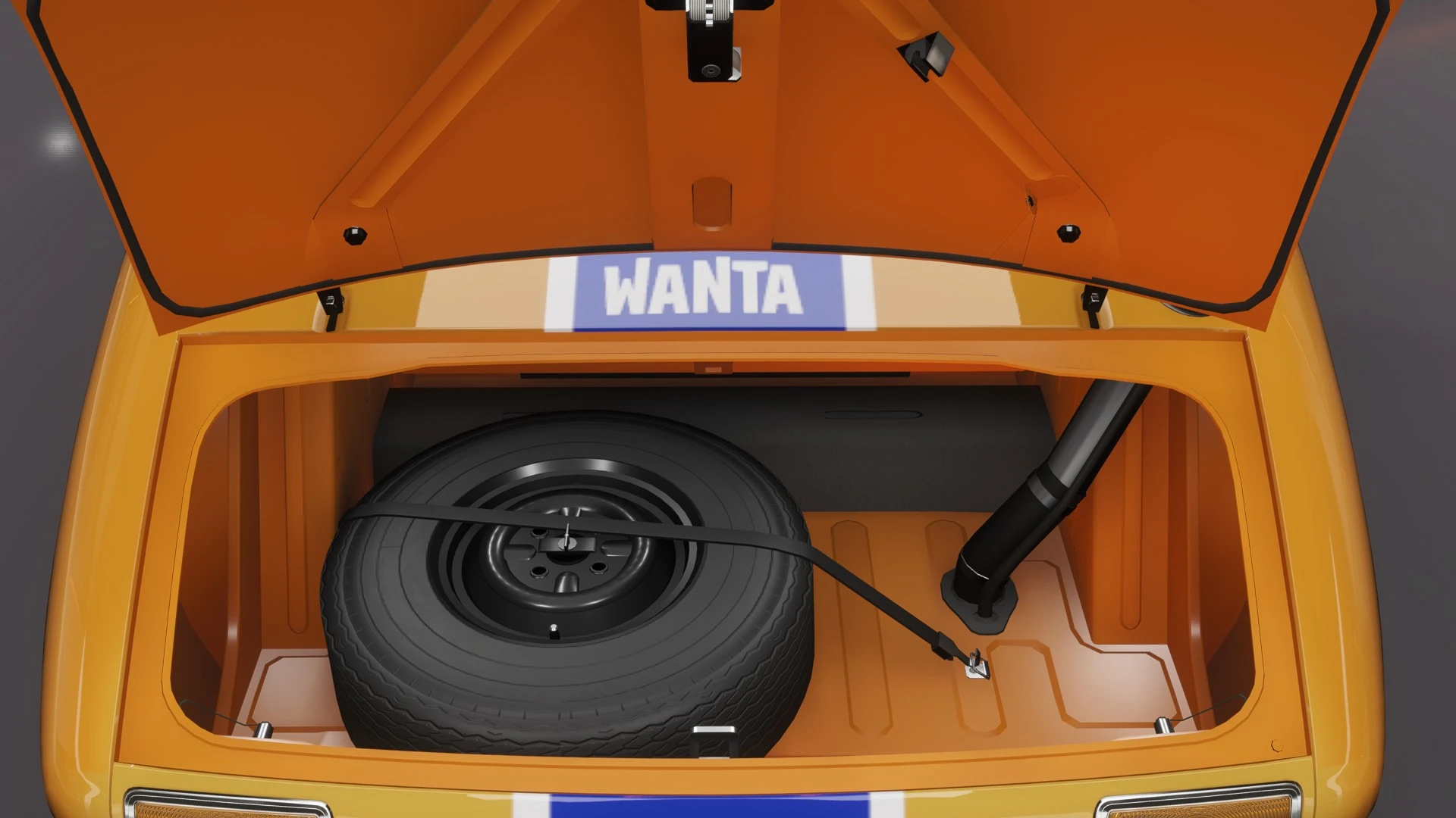 1965 Toyota Sports 800 Fanta Edition - Trunk