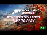 Forza Horizon 4 on the Xbox Series X-S
