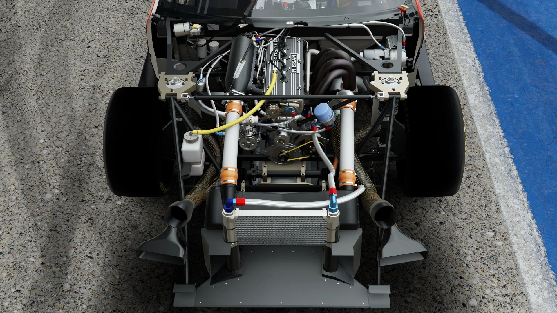 1983 Nissan 11 Tomica Skyline Turbo Super Silhouette - Engine