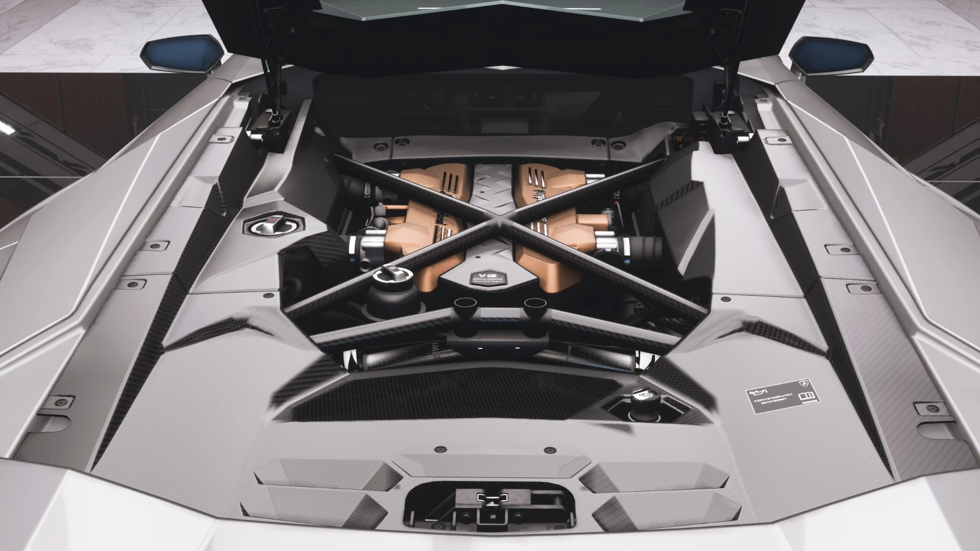 2021 Lamborghini Aventador LP 780-4 Ultimae - Engine