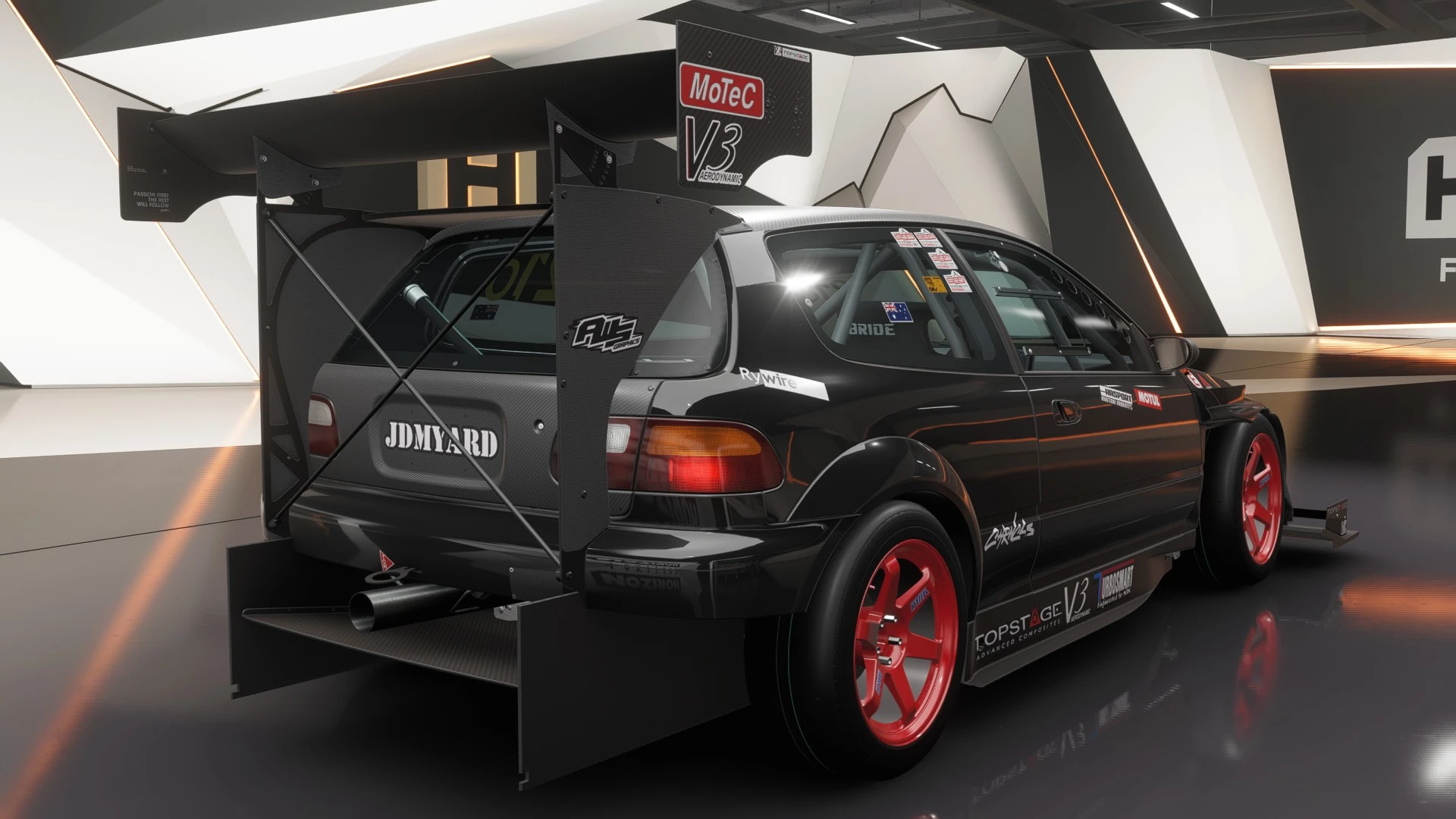 1992 Honda 21 Hardrace/JDMYard Civic WTAC - Rear