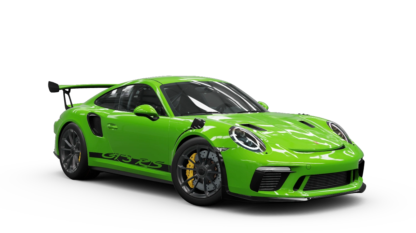 2019 Porsche 911 GT3 RS, a S1 class car in Forza Horizon 6