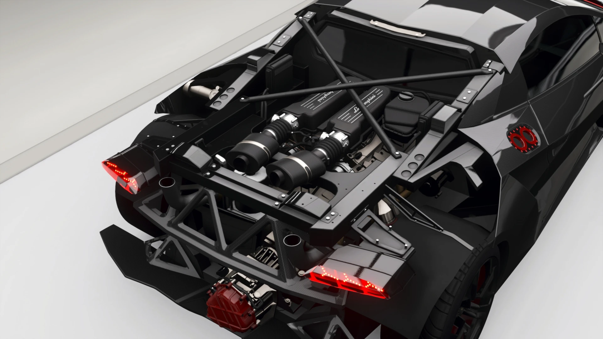 2011 Lamborghini Sesto Elemento - Engine