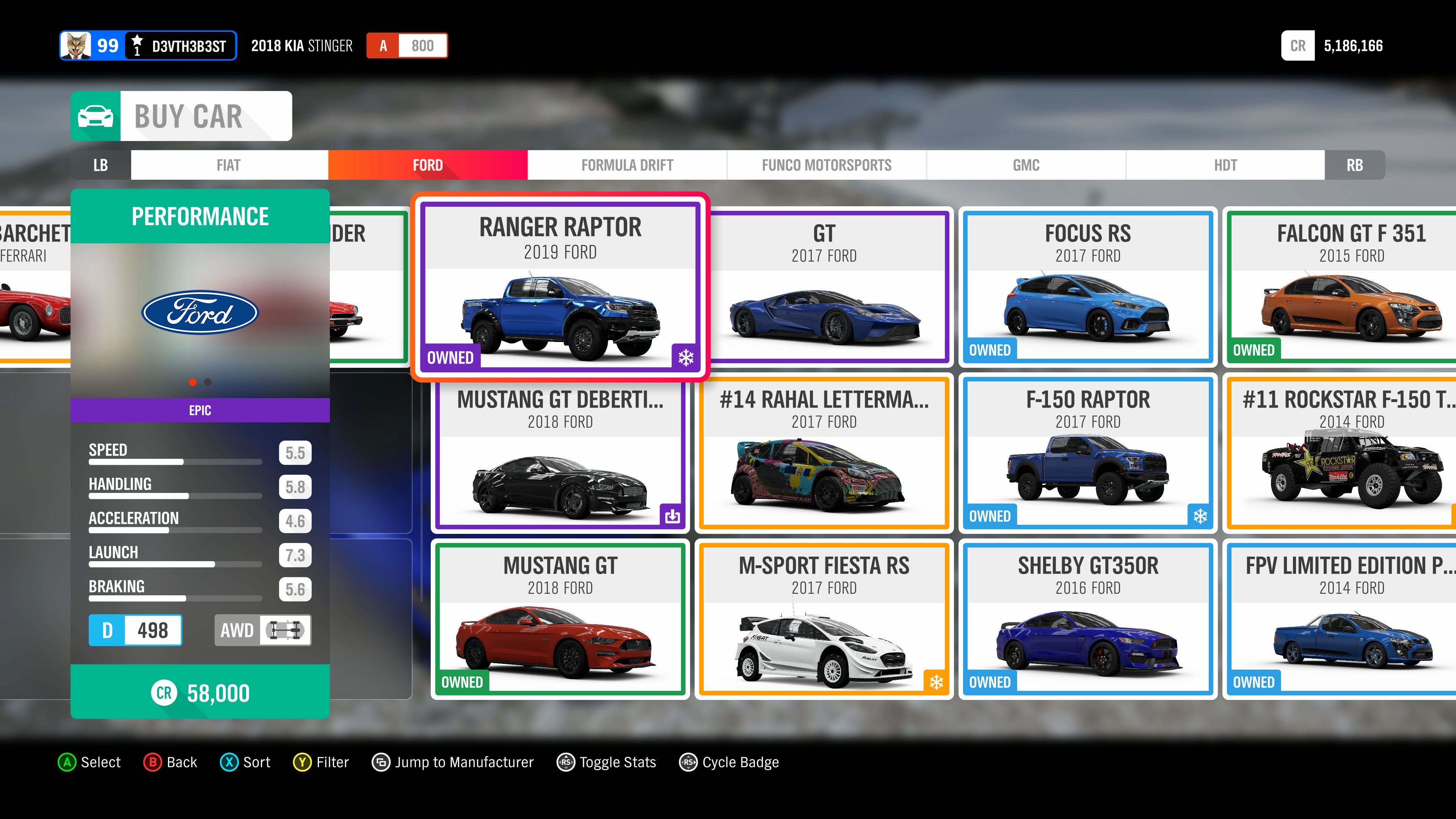 forza horizon 4 car list cheapest to priciest