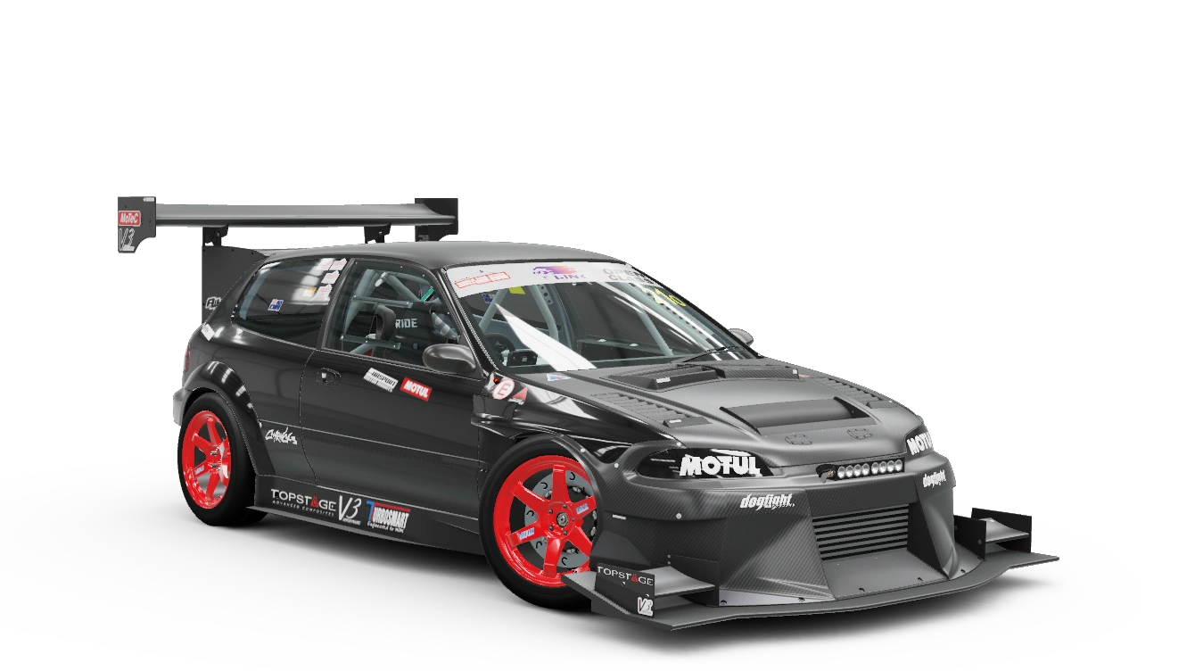 1992 Honda 21 Hardrace/JDMYard Civic WTAC, a R class car in Forza Horizon 6