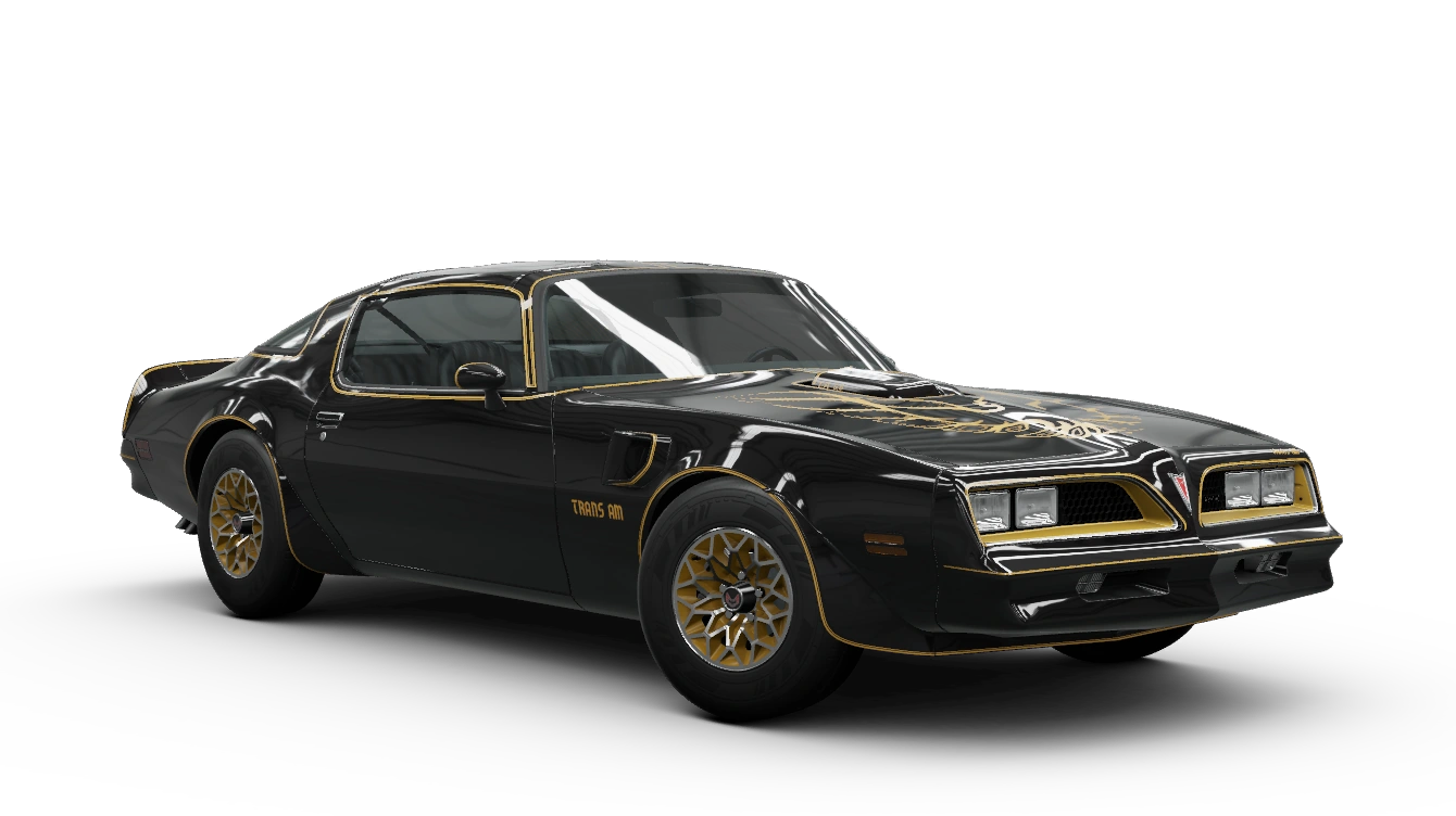 1977 Pontiac Firebird Trans Am, a D class car in Forza Horizon 6