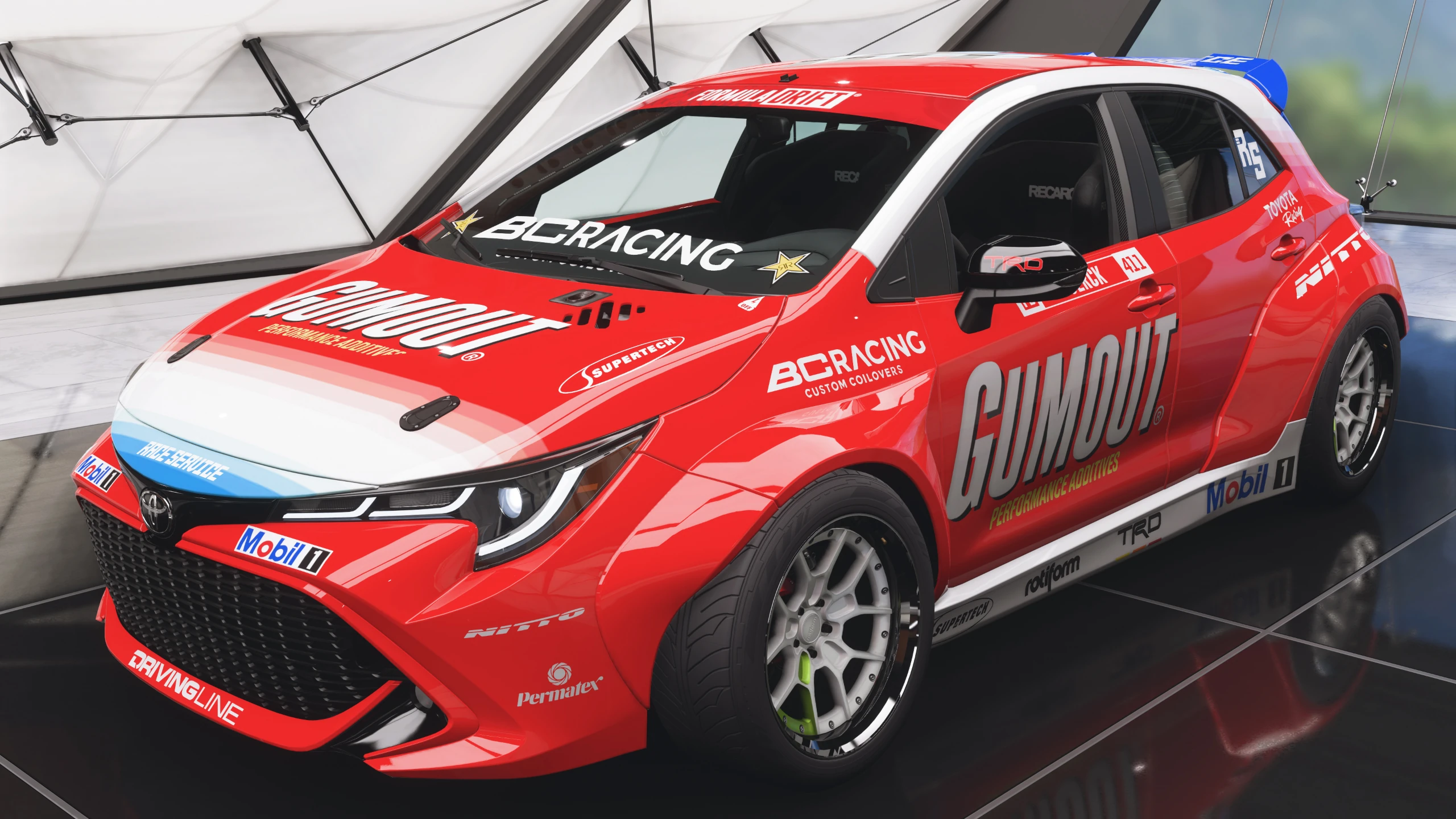 2019 Formula Drift 411 Toyota Corolla Hatchback - Front