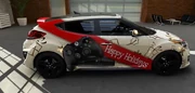Happy Holidays themed Hyundai Veloster Turbo