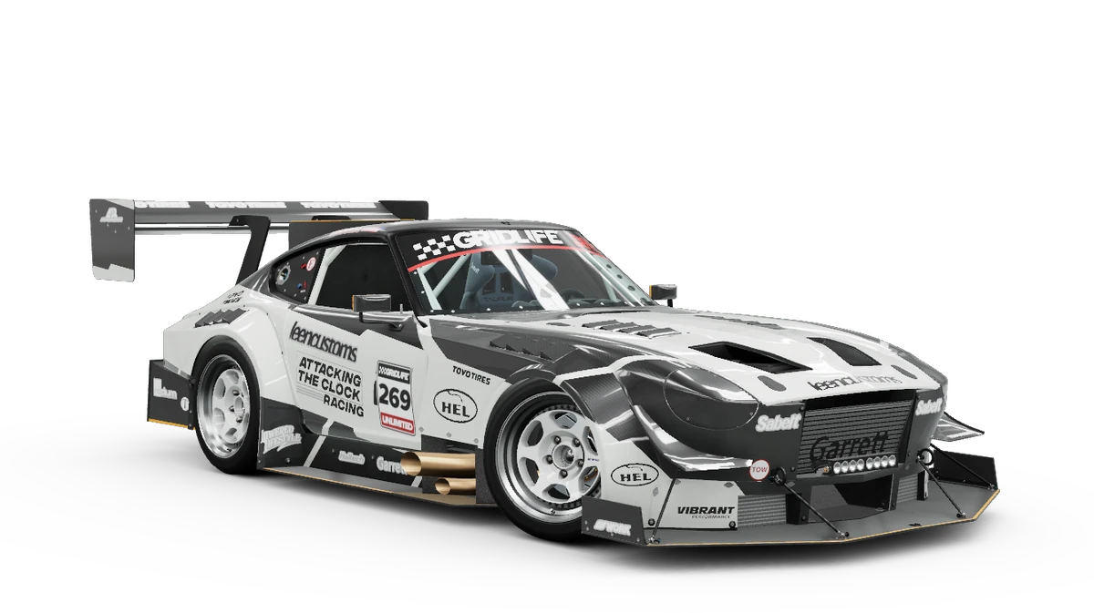 Datsun #269 Attacking the Clock Racing 240Z 'All Carbon Hillclimb