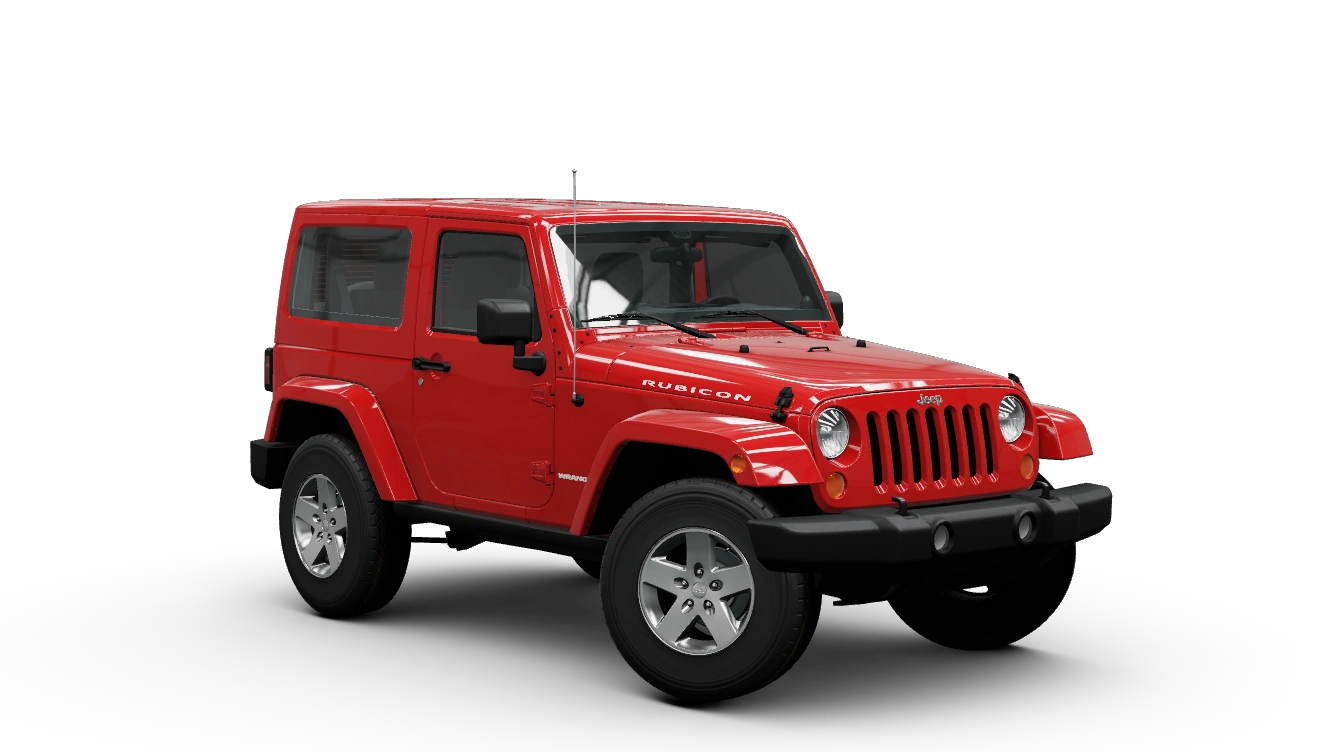 2012 Jeep Wrangler Rubicon, a D class car in Forza Horizon 6