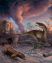 Art conception of Chañares Formation fauna