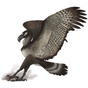 Life reconstruction of Argentavis hunting a Lagostomus
