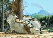 Illustration of Repenomamus attacks Psittacosaurus.png (6.25 MB)