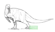 Sketch design of Camptosaurus