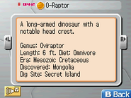 Museum entry in Fossil Fighters