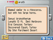 Museum entry in Fossil Fighters