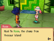 Rosie's appearance in Fossil Fighters Champions