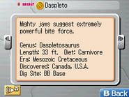 Museum entry in Fossil Fighters