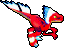 Fossil Fighters battle sprite, with facial markings still present