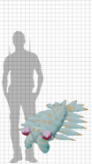 Size compared to a human