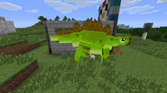 Green stegosaurus