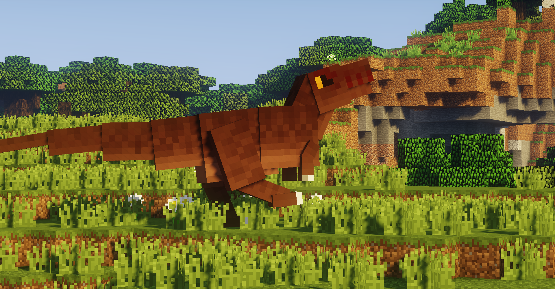 minecraft dinosaurs t rex vs spinosaurus