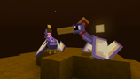 Two purple pteranodon in another mod's Venus dimension