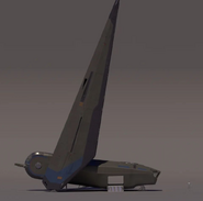 The side profile of a Whisper-Ship